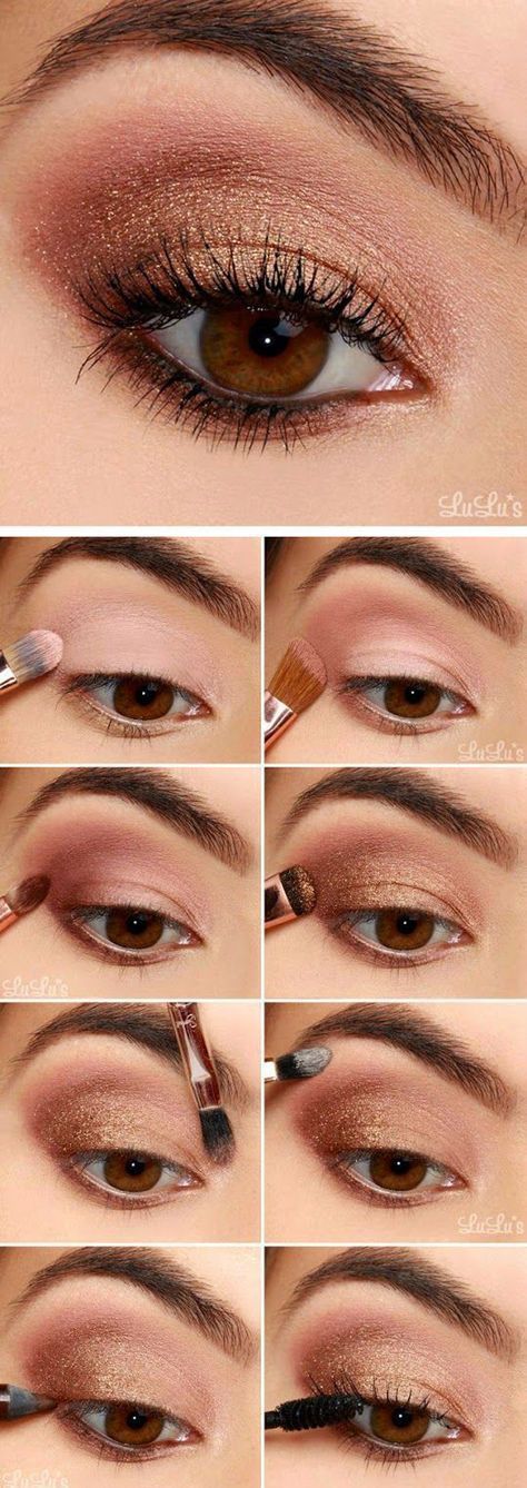 15 formas en las que puedes usar sombra rosa y verte incre?ble -   11 beauty makeup Eyeliner ideas