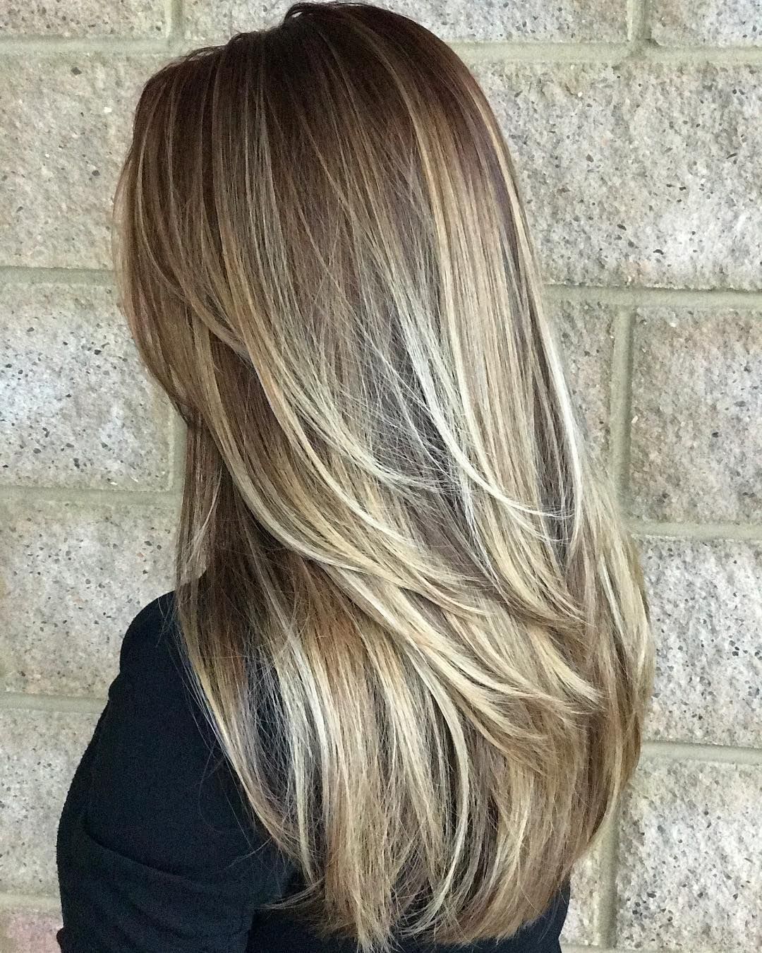 Trendy Hairstyles And Haircuts For Long Layered Hair To Rock In 2019 -   11 hair Layered balayage ideas