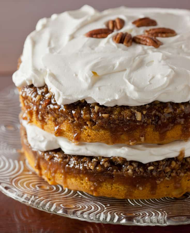 Pumpkin Praline Cake with Whipped Cream Cheese Frosting Recipe -   12 cake Yellow whipped topping ideas