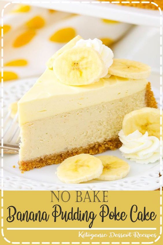 no bake Banana Pudding Poke Cake -   12 cake Yellow whipped topping ideas