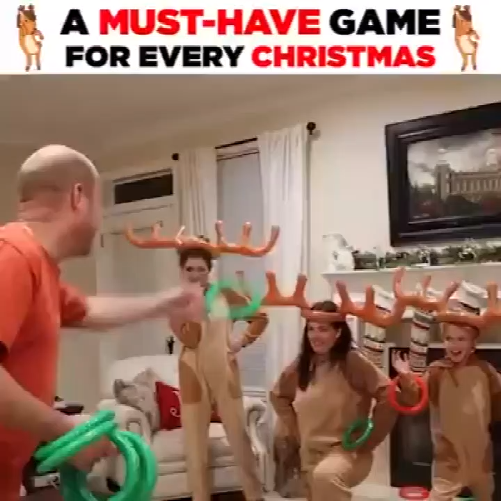Reindeer Ring Games for Christmas Party -   DIY