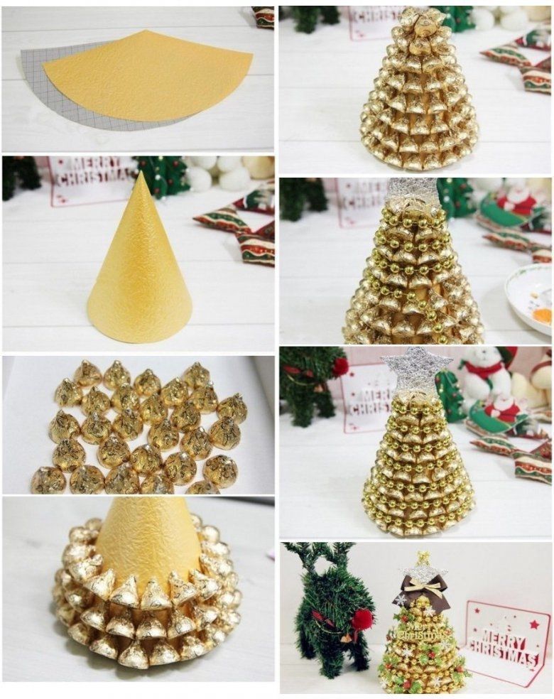 DIY Gold Hershey Kisses Tree -   12 holiday Tumblr gift ideas