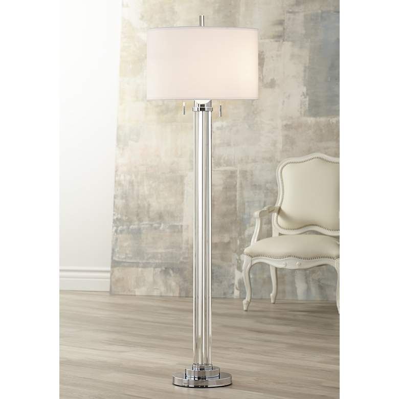 Possini Euro Cadence Crystal Column Floor Lamp - #8W403 | Lamps Plus -   13 home accessories Modern floors ideas