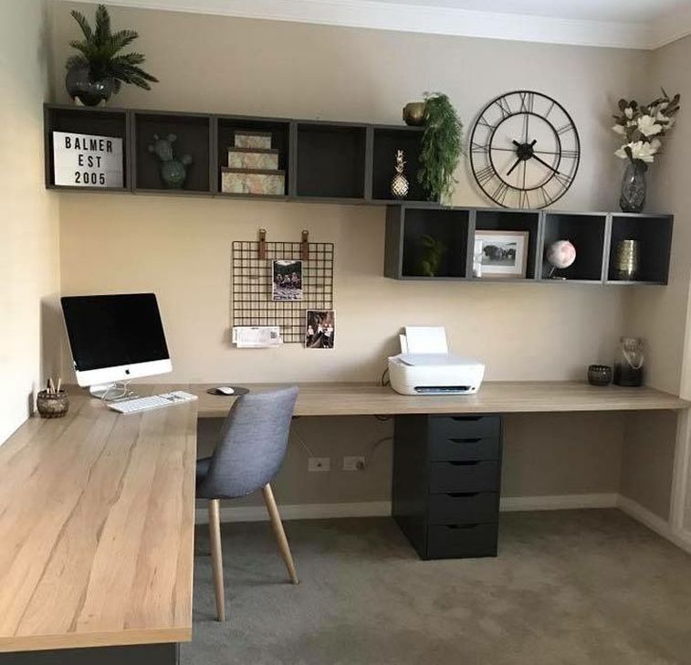 37 Classy Bedroom Office Space Ideas - HOOMDSGN -   13 planting Room office ideas