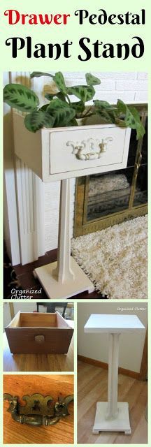 Re-purposed Drawer Plant Stand -   13 plants Stand repurposed ideas