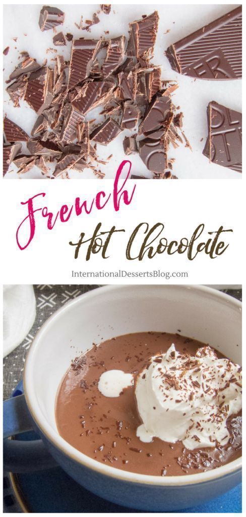 French Hot Chocolate For One -   14 desserts French treats ideas