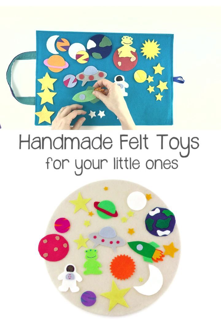 Space Felt Quiet Toys for Kids -   14 fabric crafts For Children activities for kids ideas