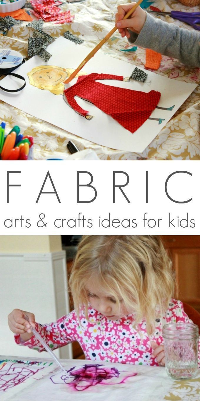 Fabric Arts and Crafts Ideas for Kids -   14 fabric crafts For Children activities for kids ideas