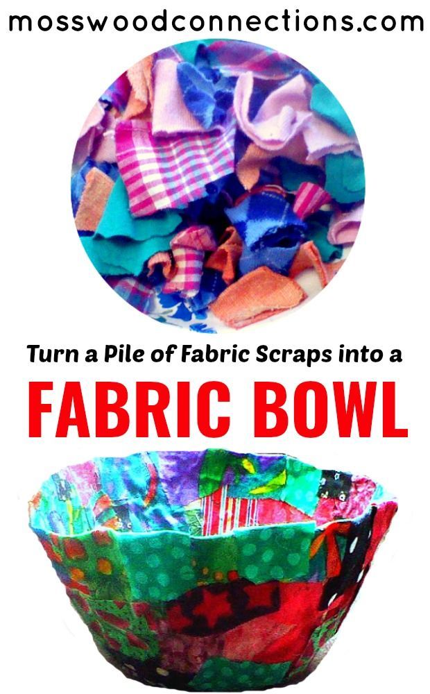 Fabric Bowls -   14 fabric crafts For Children activities for kids ideas