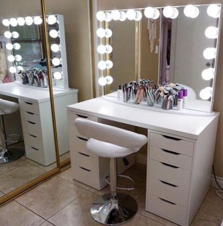 Super Makeup Table Vanity Lighting Chairs 67 Ideas -   14 makeup Table salon ideas