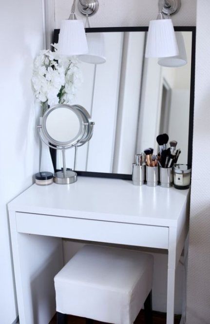 43+ trendy makeup table minimalist mirror -   14 makeup Table salon ideas