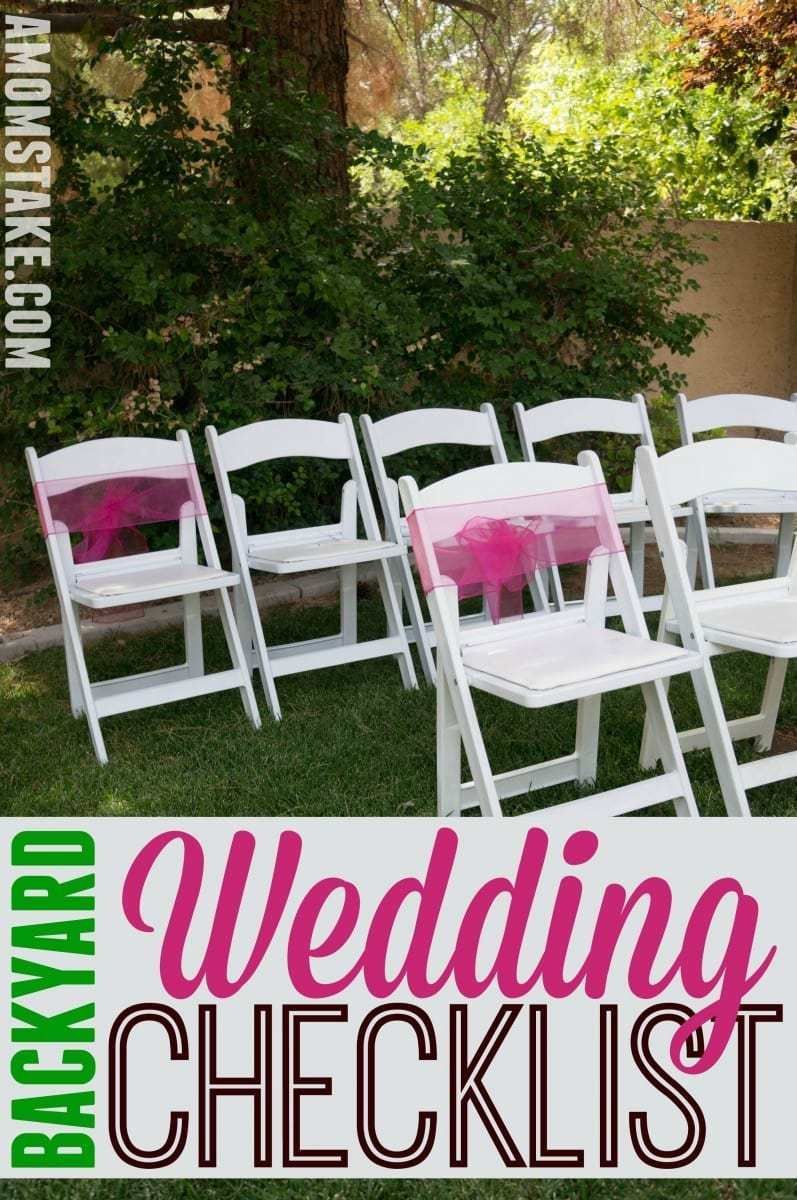 DIY Backyard Wedding Checklist -   14 outdoor wedding Checklist ideas