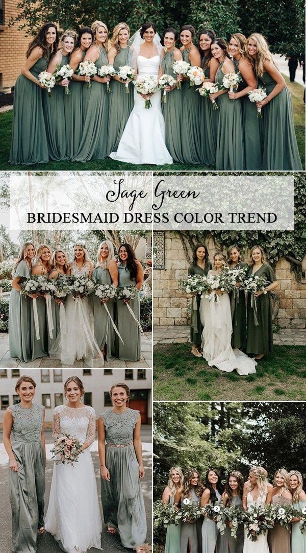 Top 5 Bridesmaid Dress Color Trends for 2019 -   14 wedding Party green ideas