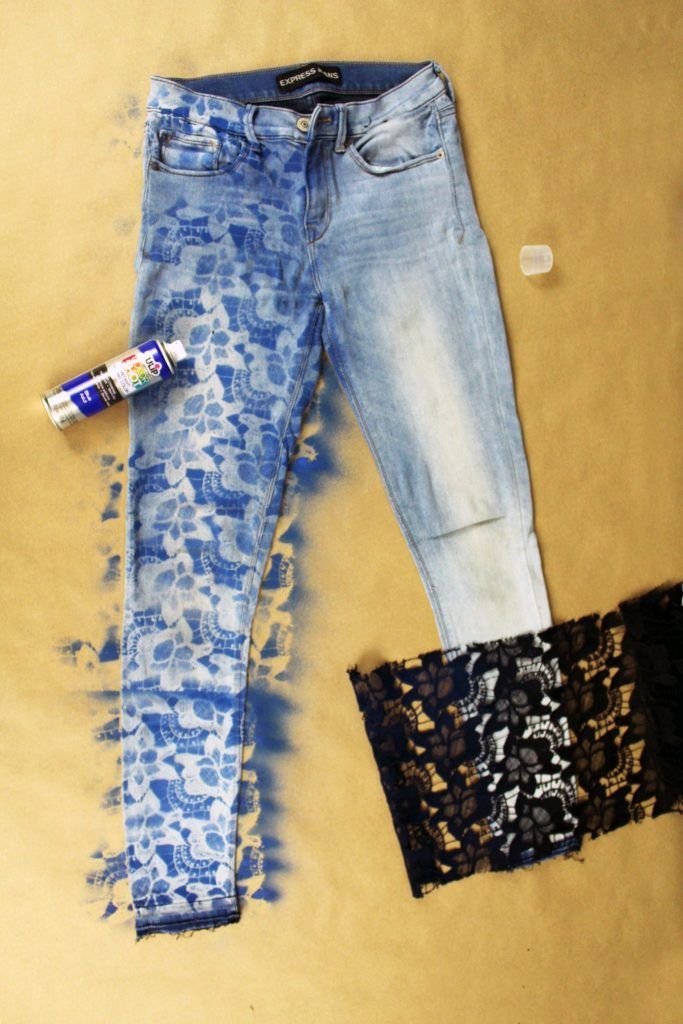 10 Minute DIY Lace Denim Jeans Refashion Tutorial - Creative Fashion Blog -   15 DIY Clothes Fashion projects ideas