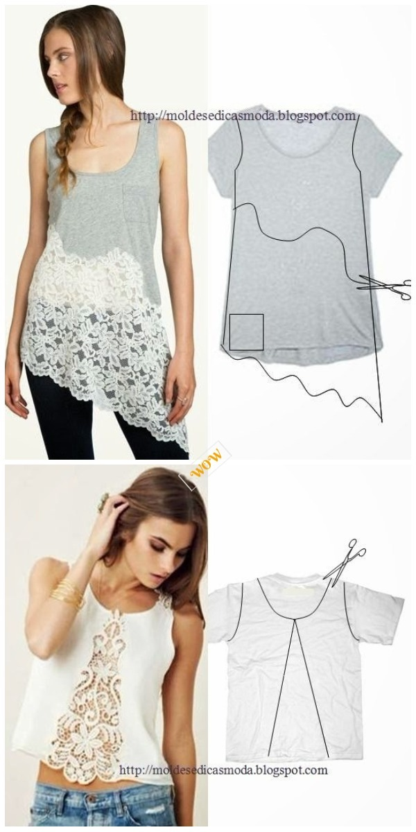 Chic T-shirt Refashion Ideas with DIY Tutorials -   15 DIY Clothes Refashion moda ideas