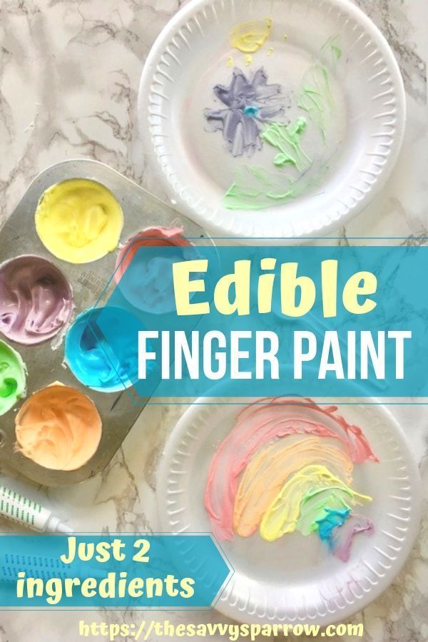 Edible Finger Paint: A Rainy Day Activity for Kids | The Savvy Sparrow -   15 diy projects For School summer activities ideas