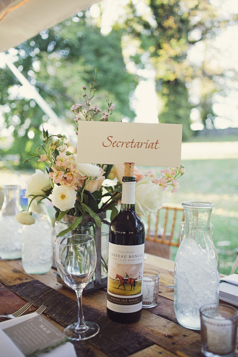 Maryland Farm Wedding from Brooke Courtney Photography + Bliss Weddings and Events -   15 Event Planning Names wine bottles ideas
