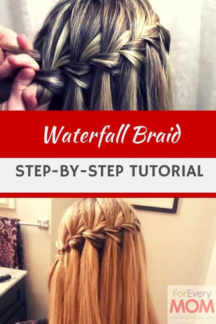 Jazz Up Your Hairstyle With This Cute Waterfall Braid Tutorial -   15 hair Tutorial waterfall ideas