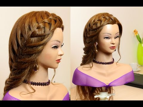 Braided hairstyle for long hair tutorial. Lace waterfall braid. -   15 hair Tutorial waterfall ideas