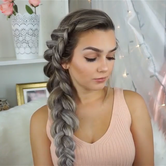 Easy but Gorgeous Dutch  Braid Tutorial for Long Hair DIY Hairstyle@okevaaa via Instagram -   15 hairstyles Prom how to ideas