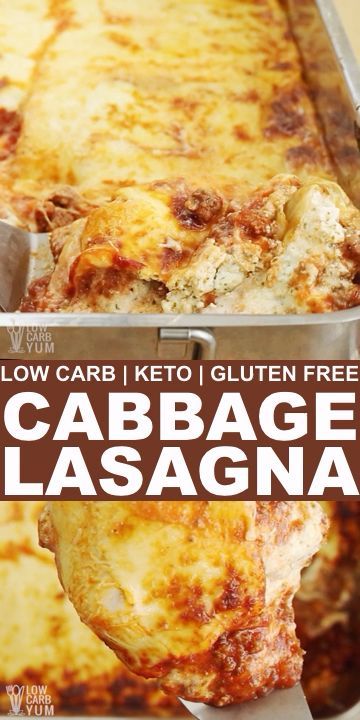 Cabbage Lasagna Recipe - Low Carb and Gluten Free -   15 healthy recipes Pasta paleo ideas