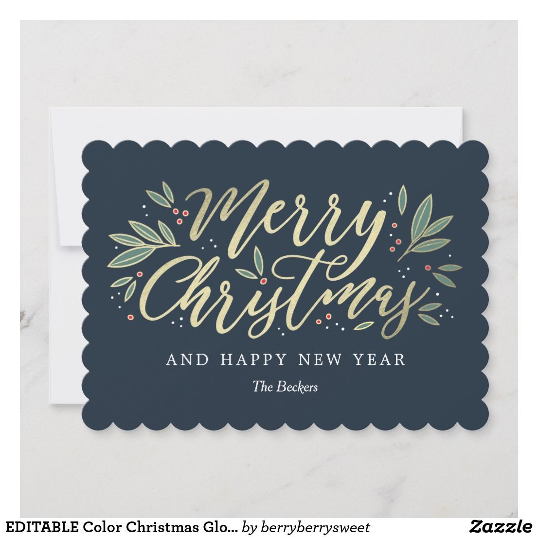 EDITABLE Color Christmas Glow Holiday Card | Zazzle.com -   15 holiday Cards quotes ideas