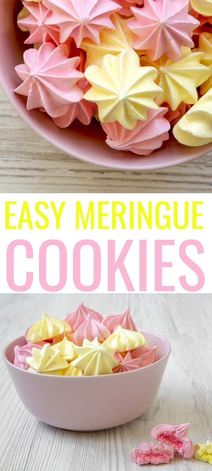5 Ingredient Easy Meringue Cookies Recipe: Egg White Dessert -   16 desserts Cookies eggs ideas