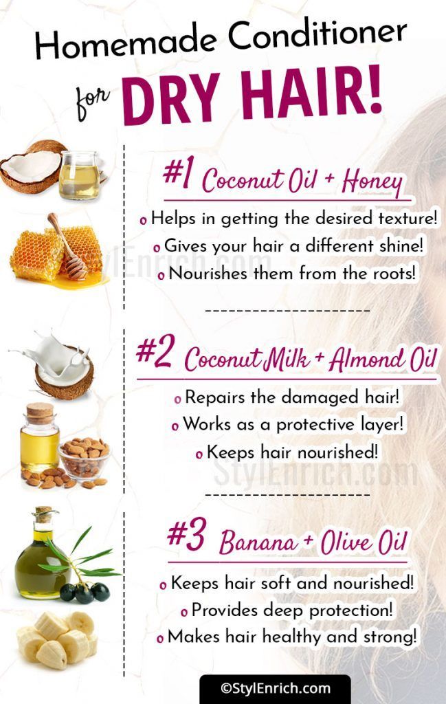 Homemade Conditioner For Dry Hair - What Are The Recipes? -   16 hair Natural homemade recipe ideas