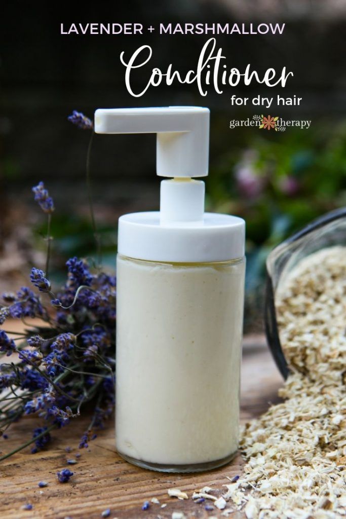 Lavender + Marshmallow Root Homemade Conditioner for Dry Hair -   16 hair Natural homemade recipe ideas