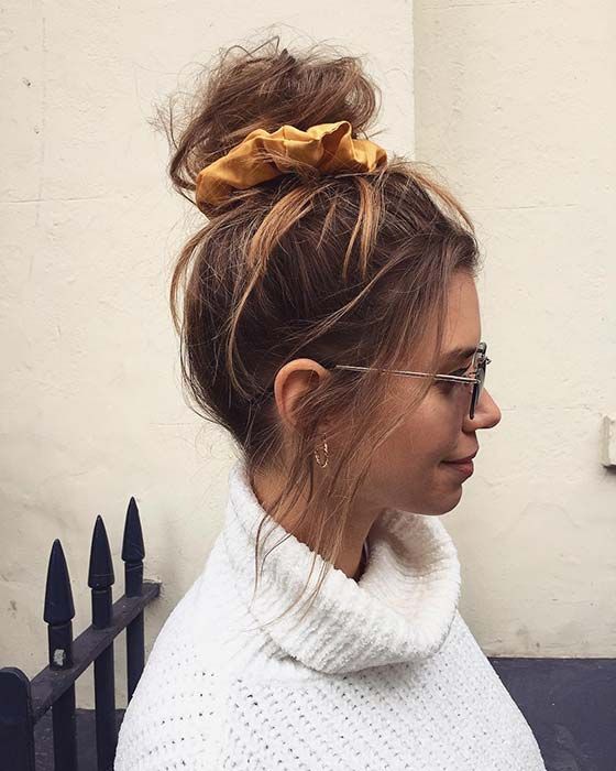 21 Cute and Easy Messy Bun Hairstyles | Page 2 of 2 | StayGlam -   16 hairstyles Cute messy ideas