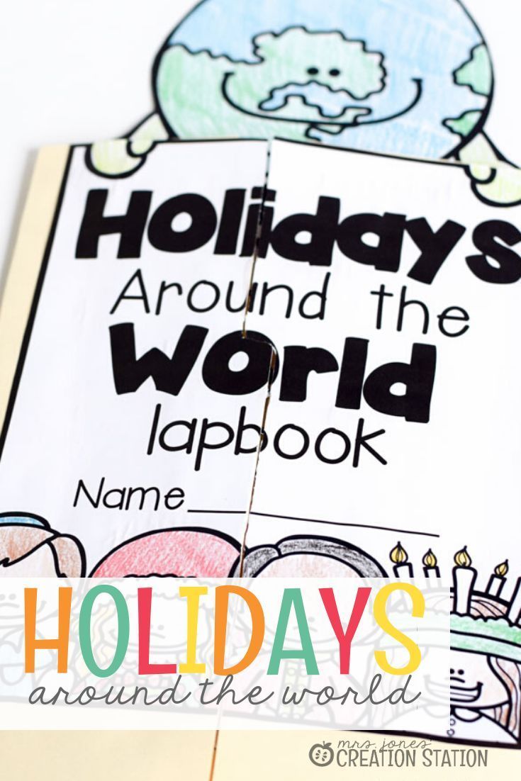 Holidays Around the World -   16 holiday Around The World lapbook ideas