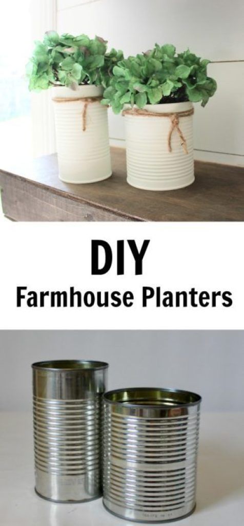 How To Turn Upcycled Tin Cans Into Gorgeous Home Decor For Cheap -   16 plants Painting tin cans ideas