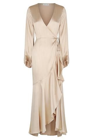 JOAN BIAS SLIP DRESS - GOLD -   17 dress Wrap crosses ideas