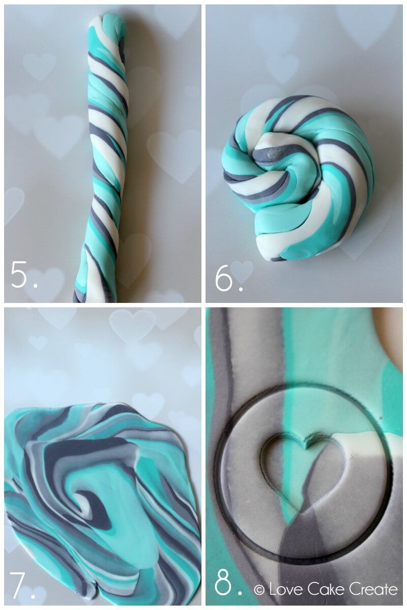 How to marble fondant - by Love Cake Create -   18 cake Fondant love ideas