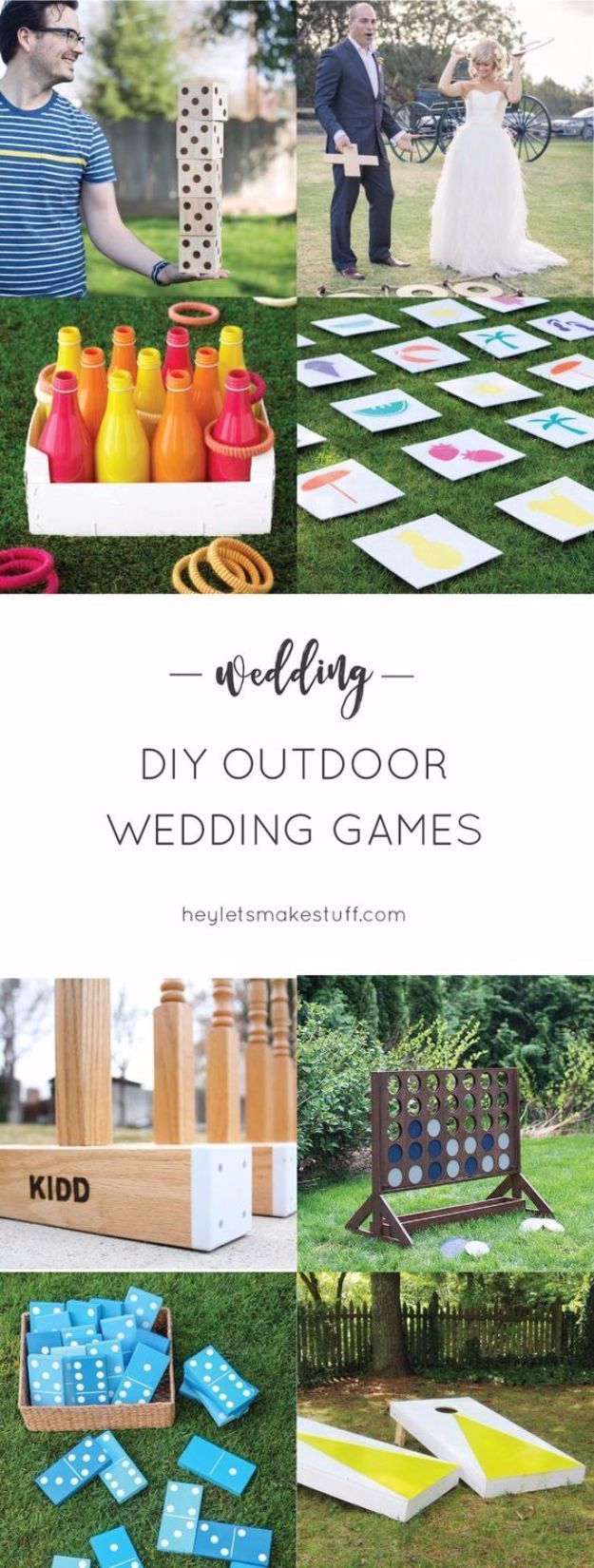 DIY Outdoor Wedding Decor Ideas - 41 Decorations For Weddings -   18 cheap wedding Games ideas