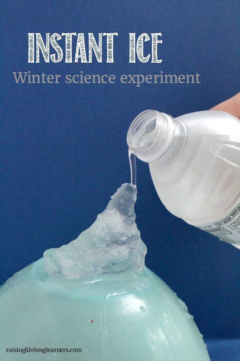 Instant Ice: Winter Science Experiment for Kids -   18 diy projects To Try science experiments ideas