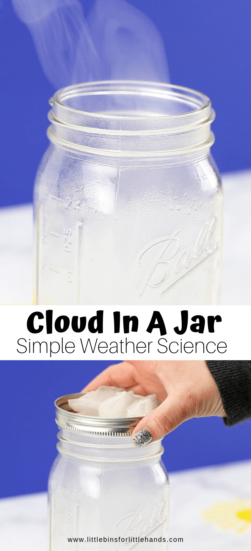 Cloud In A Jar Weather Activity for Kids -   18 diy projects To Try science experiments ideas