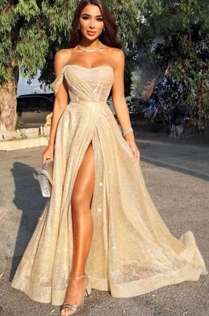 Sexy One Shoulder Slim Fit Split Evening Maxi Dress -   18 dress Prom unique ideas
