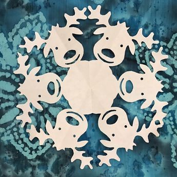 Snowflake patterns - winter craft - paper snowflakes - cut out yourself - snowflake templates - 20 snowflake patterns -   18 holiday DIY snowflake pattern ideas
