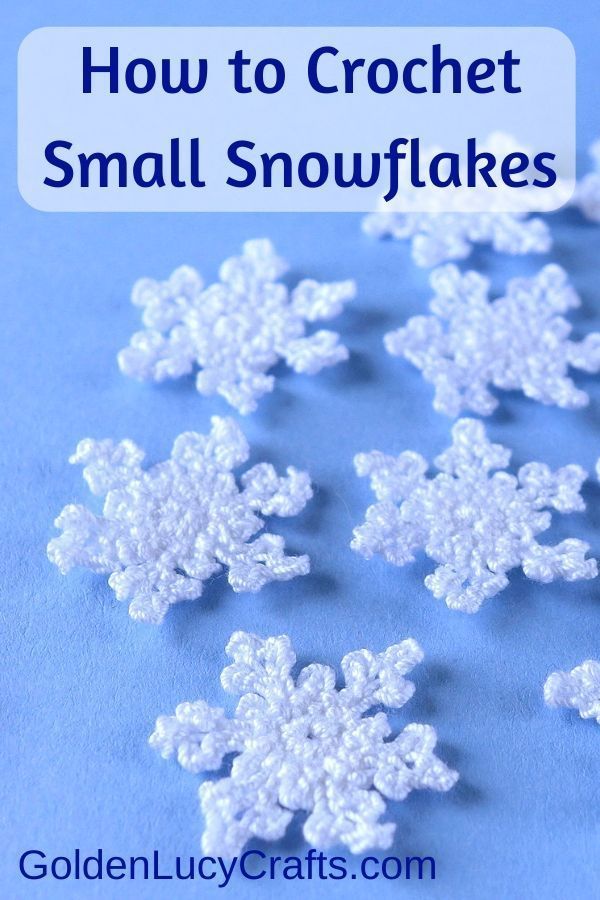 Small Crochet Snowflake, Free Crochet Pattern – GoldenLucyCrafts -   18 holiday DIY snowflake pattern ideas