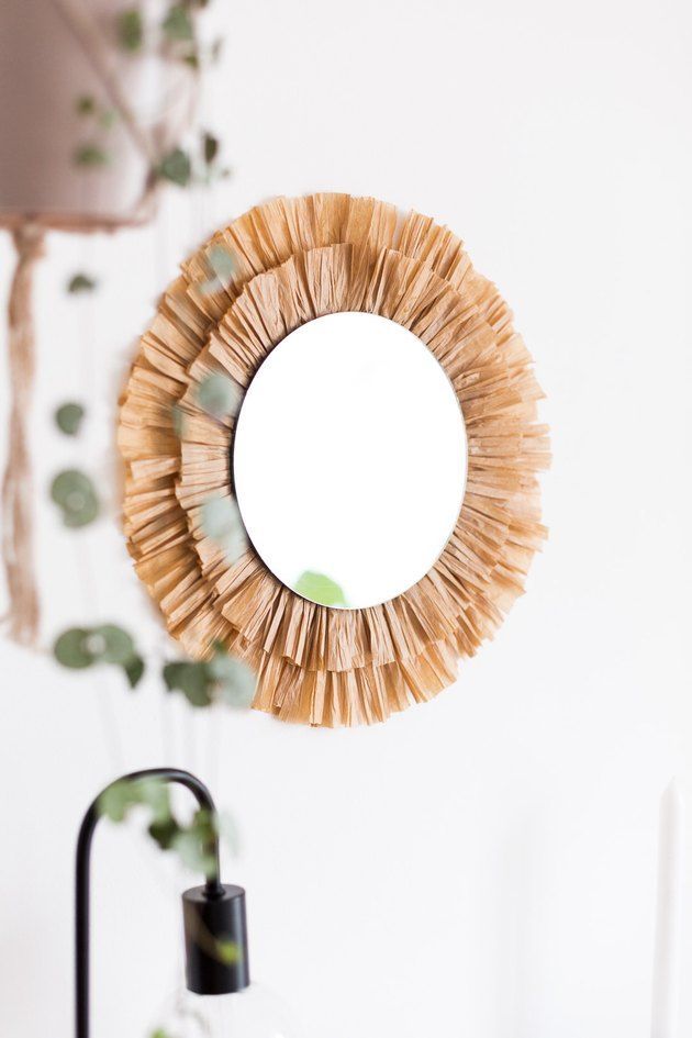 This DIY Raffia Mirror Is the Perfect Accent Piece for Any Room | Hunker -   6 home accents On A Budget mirror ideas