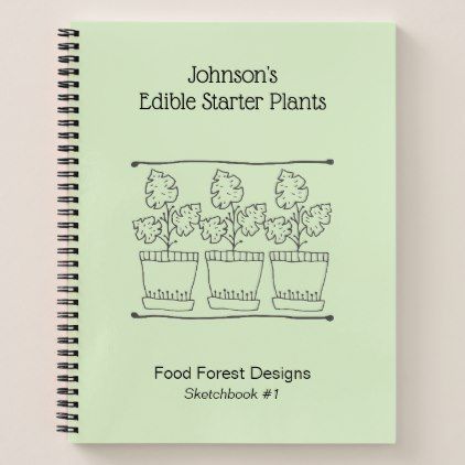 Plant and Tree Nursery Garden Design Sketch Book | Zazzle.com -   7 garden design Sketch plants ideas