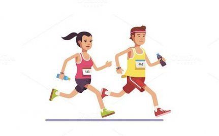 46 ideas for fitness couples running -   9 fitness Couples illustration ideas