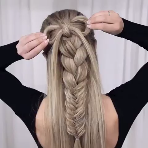 bow braid tutorial -   9 hairstyles Trenzas casual ideas