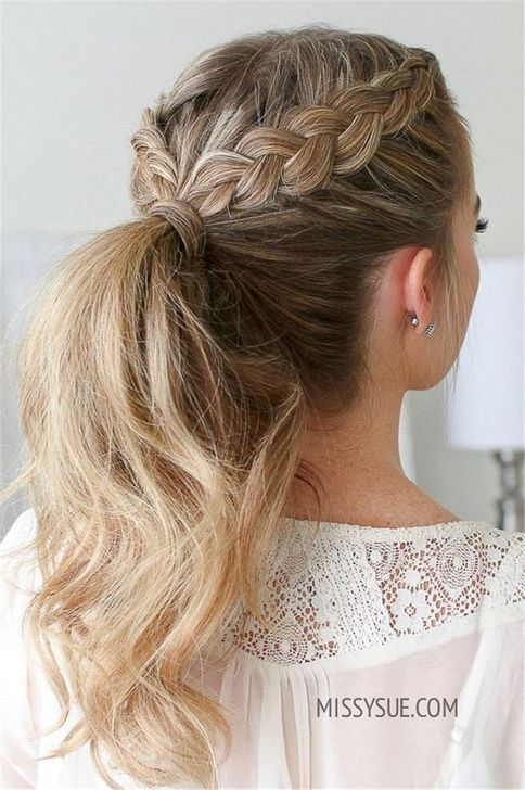99 Casual Daily Hairstyles Ideas For You Right Now -   9 hairstyles Trenzas casual ideas