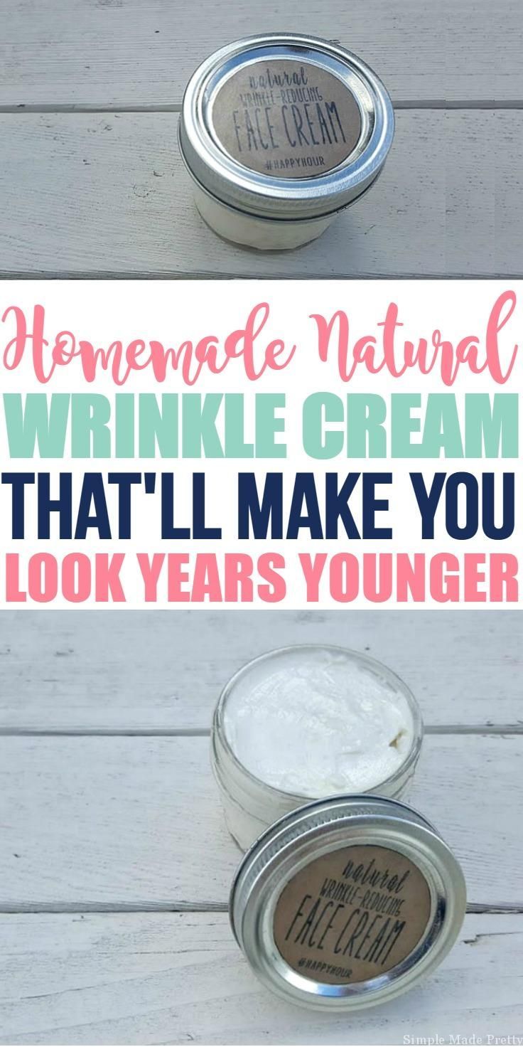 Homemade Natural Wrinkle Cream -   10 skin care Homemade wrinkle creams ideas