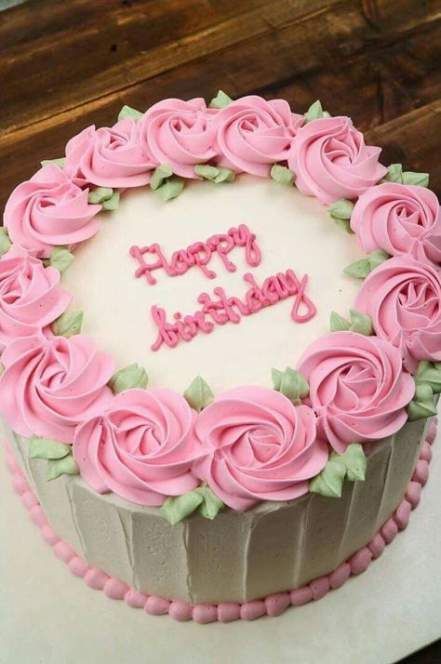 32  Ideas birthday cake flower design pink roses -   11 cake Birthday rose ideas