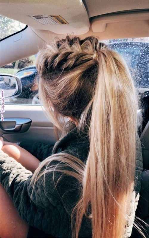 15 Easy Ponytail Hairstyles And Haircuts You Must Try -   11 hairstyles Cute for school ideas