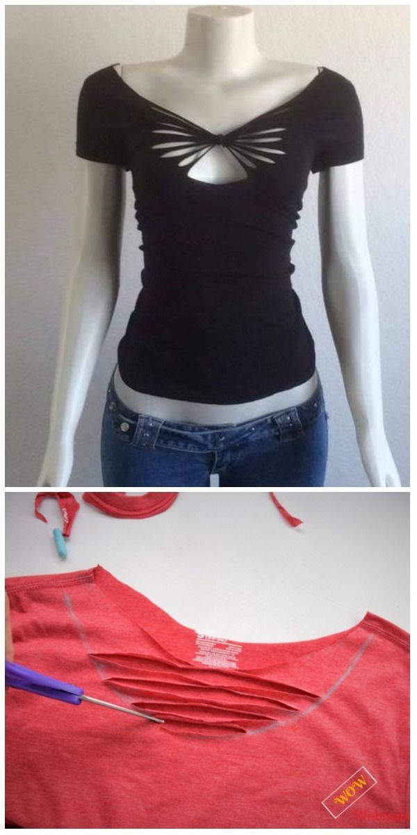 Chic T-shirt Refashion Ideas with DIY Tutorials -   12 DIY Clothes Recycling thoughts ideas