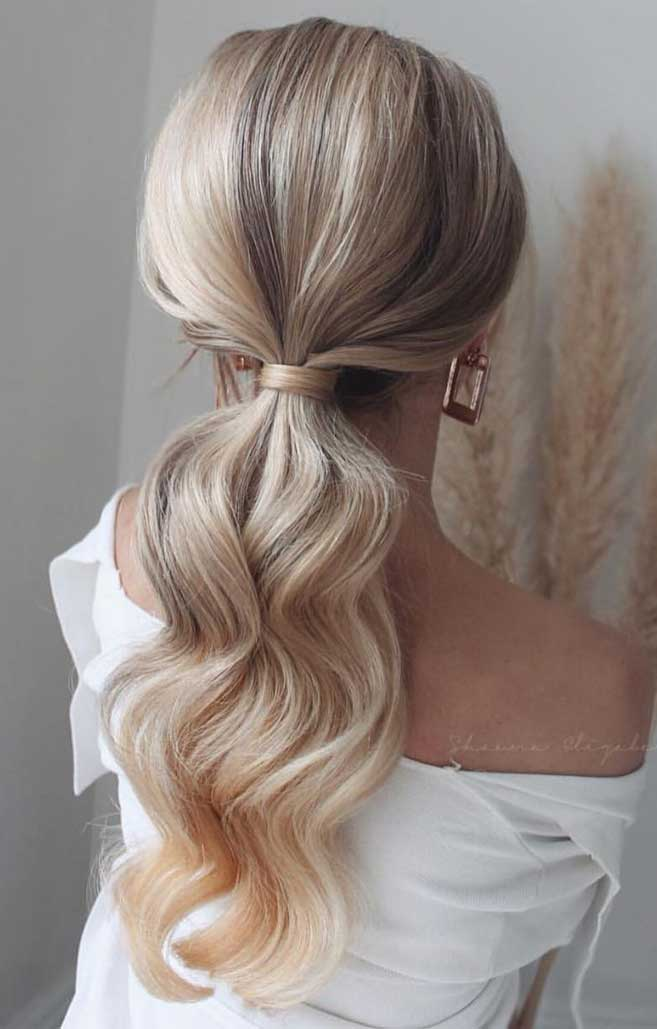 Most Stunning Ponytail Hairstyles Wedding Party Perfect Ideas -   12 hairstyles ponytails hairdos ideas